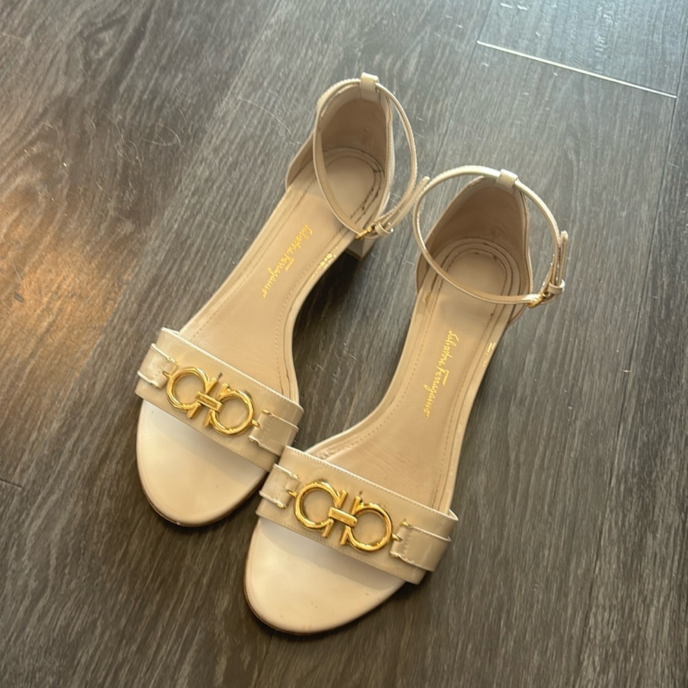 Ferragamo Sandals with Heel Size 6 1/2 gently used